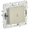 купить Сканди бежевый выключатель 1кл с подсветкой скрытая 10А   в Сыктывкаре Сканди бежевый выключатель 1кл с подсветкой скрытая 10А