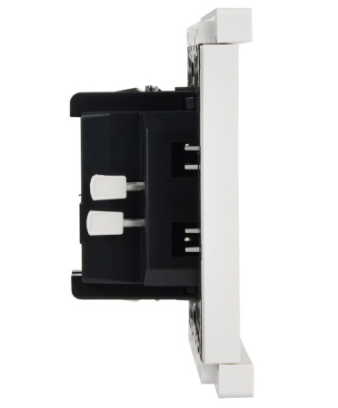 Фортепиано белый выключатель кнопочный 1кл скрытая 10А IP20 