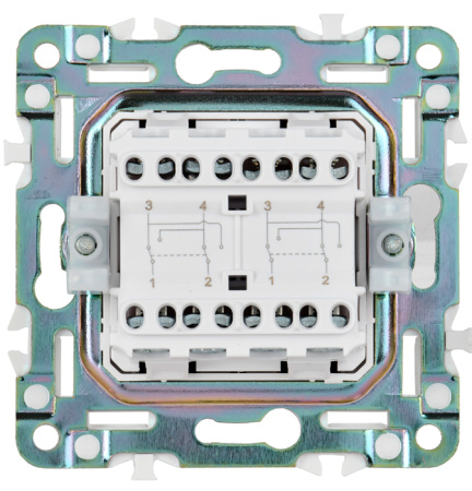 купить Сканди арктический белый переключатель перекрестный 2кл скрытая 10А IP20  в Сыктывкаре Сканди арктический белый переключатель перекрестный 2кл скрытая 10А IP20