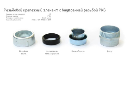 Муфта вводная 15мм IP54 металл ГОФРОМАТИК РКВ-15