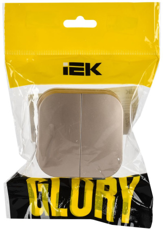 купить Глори шампань выключатель 2кл открытая 10А IP20   в Сыктывкаре Глори шампань выключатель 2кл открытая 10А IP20