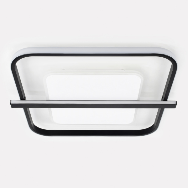 Светильник потолочный (люстра) свд 107Вт 3000К-6000К 3330лм черный/белый пульт диммер 