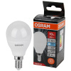 купить Лампа шар свд Е14 10Вт 6500К 800лм P45 матовый Osram LED Value black в Сыктывкаре Лампа шар свд Е14 10Вт 6500К 800лм P45 матовый Osram LED Value black