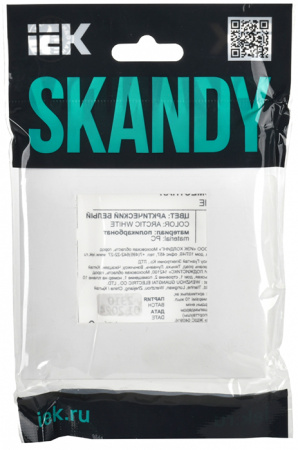 купить SKANDY Рамка 1-мест. SK-F01W арк. бел. IEK в Сыктывкаре SKANDY Рамка 1-мест. SK-F01W арк. бел. IEK