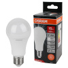 купить Лампа светодиодная 220В Е27 15Вт 4000К 1200лм стандарт A60 матовая Osram LED Value black аналог 707110,707111 в Сыктывкаре Лампа светодиодная 220В Е27 15Вт 4000К 1200лм стандарт A60 матовая Osram LED Value black аналог 707110,707111