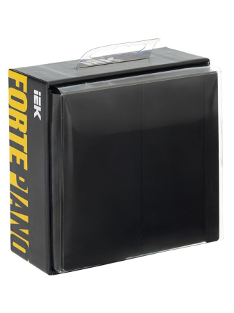 купить Фортепиано черный выключатель 2кл с подсветкой скрытая 10А IP20  в Сыктывкаре Фортепиано черный выключатель 2кл с подсветкой скрытая 10А IP20