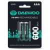 купить Аккумулятор AAA(мизинчик) 600mAh 1,2В BL2 Daewoo  в Сыктывкаре Аккумулятор AAA(мизинчик) 600mAh 1,2В BL2 Daewoo