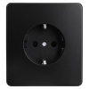 купить MIELE ROUND Розетка 1-ая с/з с/у, со шторками 16А черная KRANZ в Сыктывкаре MIELE ROUND Розетка 1-ая с/з с/у, со шторками 16А черная KRANZ