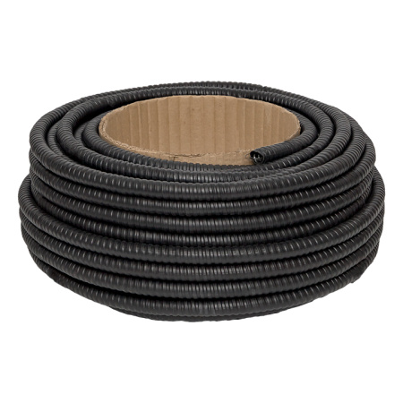 купить Металлорукав 15мм ПВХ IP65 PЗ-ЦП-НГ с протяжкой EKF 50м в Сыктывкаре Металлорукав 15мм ПВХ IP65 PЗ-ЦП-НГ с протяжкой EKF 50м