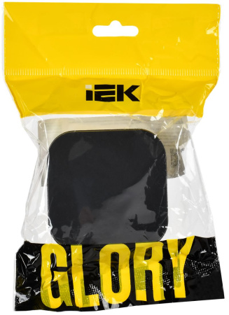 купить Глори черный выключатель 1кл открытая 10А IP20  в Сыктывкаре Глори черный выключатель 1кл открытая 10А IP20