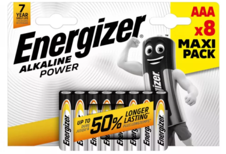 Батарейка AAA(мизинчик) алкалиновая BL8 Energizer 