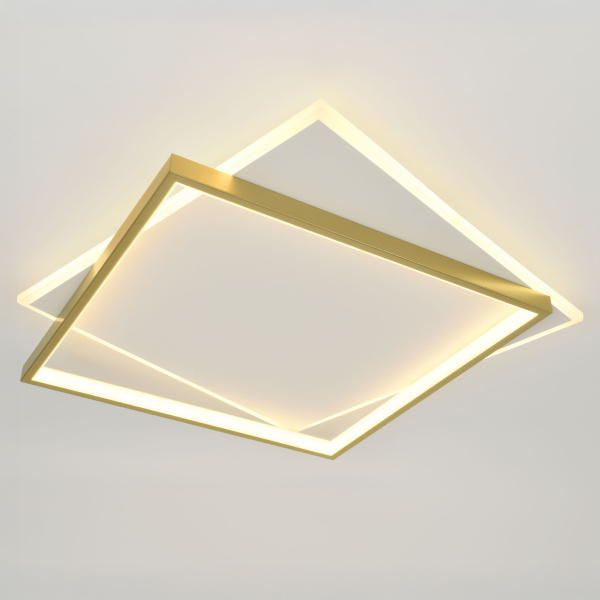 Светильник потолочный (люстра) свд 82Вт 3000К-6500К 6700лм белый/золото пульт 