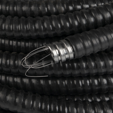 купить Металлорукав 15мм ПВХ IP65 PЗ-ЦП-НГ с протяжкой EKF 50м в Сыктывкаре Металлорукав 15мм ПВХ IP65 PЗ-ЦП-НГ с протяжкой EKF 50м