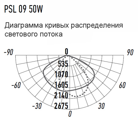 Светильник консольный ДКУ PSL 09  50W 5000K GR IP65 Jazzway