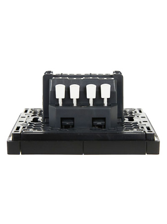 купить Фортепиано черный переключатель 2кл с подсветкой скрытая 10А IP20  в Сыктывкаре Фортепиано черный переключатель 2кл с подсветкой скрытая 10А IP20