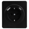 купить MIELE ROUND Розетка 1-ая с/з с/у з/ш 16А с USB A+C быстрой зарядки 5В/3А черная KRANZ в Сыктывкаре MIELE ROUND Розетка 1-ая с/з с/у з/ш 16А с USB A+C быстрой зарядки 5В/3А черная KRANZ