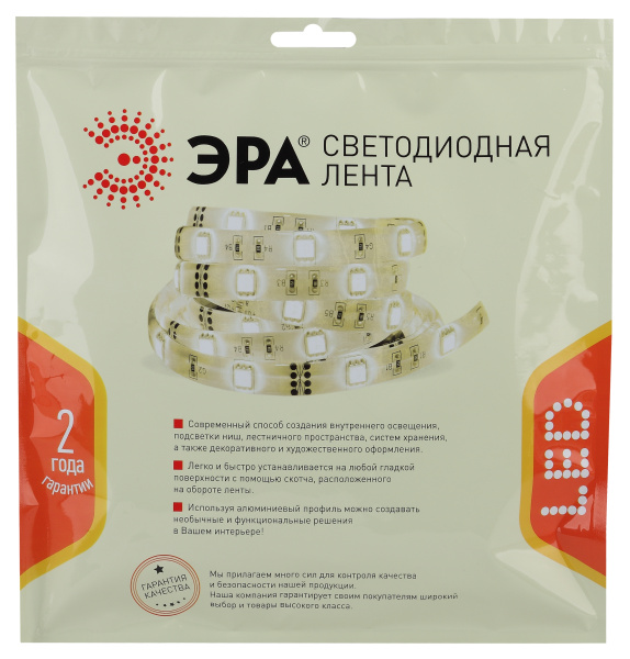 купить Лента свд 24В 20Вт/м 192свд/м 4000К 1300лм/м 2835 IP33 ЭРА 5м в Сыктывкаре Лента свд 24В 20Вт/м 192свд/м 4000К 1300лм/м 2835 IP33 ЭРА 5м