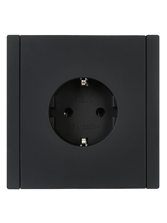 купить Фортепиано черный механизм розетки скрытая 1-мест заземление IP20  в Сыктывкаре Фортепиано черный механизм розетки скрытая 1-мест заземление IP20