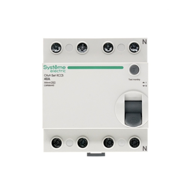 Выключатель дифференциальный (УЗО) 4Р 40А 300мА AC 6кА City9 Systeme Electric