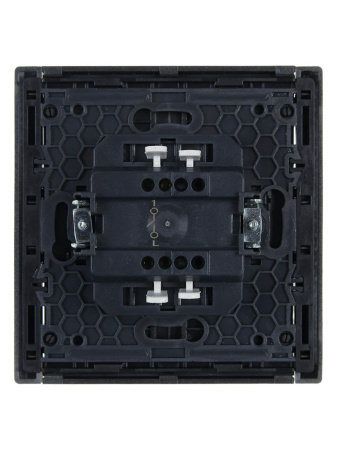 Фортепиано сталь выключатель 1кл скрытая 10А IP20 