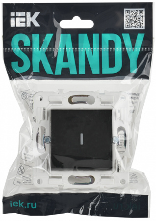 купить Сканди черный выключатель 1кл с подсветкой скрытая 10А IP20 в Сыктывкаре Сканди черный выключатель 1кл с подсветкой скрытая 10А IP20