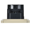 купить Фортепиано ваниль розетка скрытая 1-мест заземление шторки USB IP20  в Сыктывкаре Фортепиано ваниль розетка скрытая 1-мест заземление шторки USB IP20