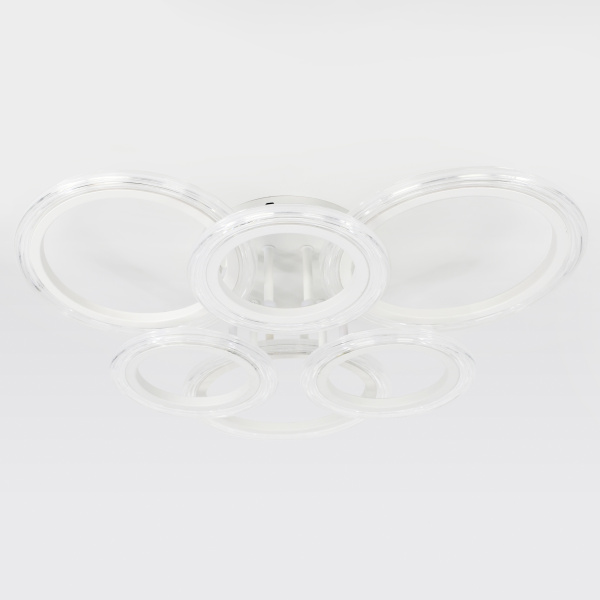 Светильник потолочный (люстра) свд 90Вт 3000К-6500К 7300лм белый пульт 