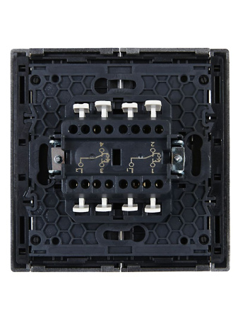 купить Фортепиано сталь переключатель 2кл с подсветкой скрытая 10А IP20  в Сыктывкаре Фортепиано сталь переключатель 2кл с подсветкой скрытая 10А IP20