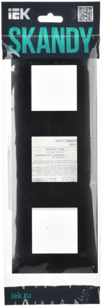купить SKANDY Рамка 3-мест. SK-F03Bl черн. IEK в Сыктывкаре SKANDY Рамка 3-мест. SK-F03Bl черн. IEK