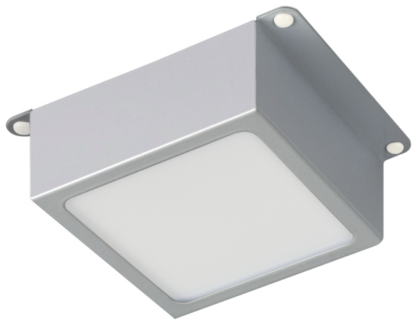 Светильник даунлайт свд 36Вт 4000К 3420лм квадрат металлик встраиваемый ЭРА 6х грильято