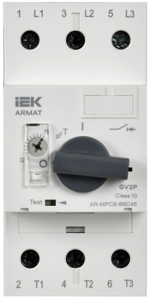 Автомат защиты двигателя 32-45А GV2P IEK ARMAT 