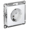 AtlasDesign белый розетка скрытая 1-мест заземление шторки IP20 