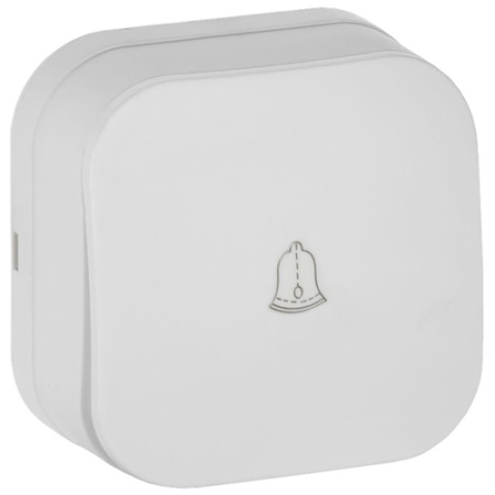 купить Глори белый выключатель кнопочный 1кл открытая 10А IP20  в Сыктывкаре Глори белый выключатель кнопочный 1кл открытая 10А IP20