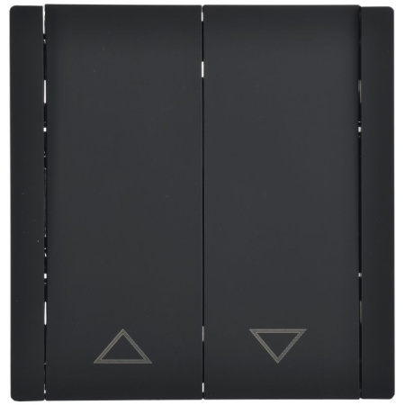 FORTE&PIANO Выключ. жалюзи 10А FP111 чер. IEK