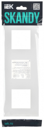 купить SKANDY Рамка 3-мест. SK-F03W арк. бел. IEK в Сыктывкаре SKANDY Рамка 3-мест. SK-F03W арк. бел. IEK