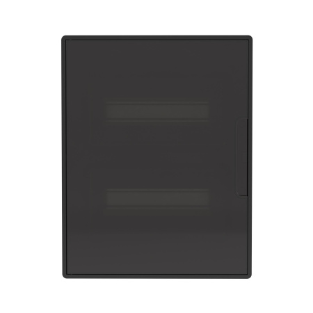 Бокс 24мод встраиваемый  черный черная прозрачная дверь IP40 FRAME DKC