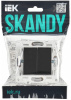 купить SKANDY Выключ. 2-кл. 10А SK-V04Bl черн. IEK в Сыктывкаре SKANDY Выключ. 2-кл. 10А SK-V04Bl черн. IEK