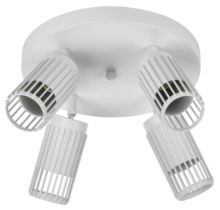 Светильник настенный (спот) 4*50Вт GU10 белый поворотный IEK