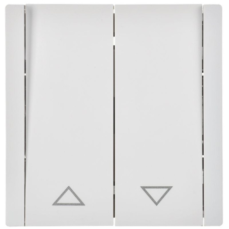 Фортепиано белый выключатель для жалюзи 2кл скрытая 10А IP20  