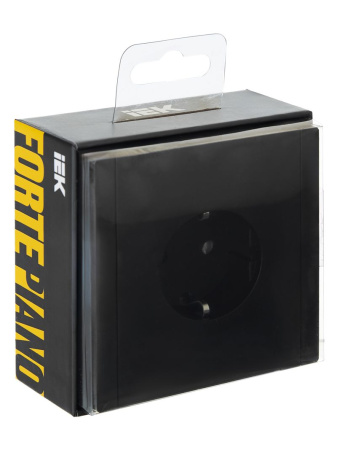 купить Фортепиано черный механизм розетки скрытая 1-мест заземление IP20  в Сыктывкаре Фортепиано черный механизм розетки скрытая 1-мест заземление IP20