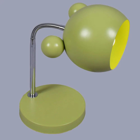 купить Светильник настольный 1*60Вт E27 зеленый/хром Россвет Глянец в Сыктывкаре Светильник настольный 1*60Вт E27 зеленый/хром Россвет Глянец