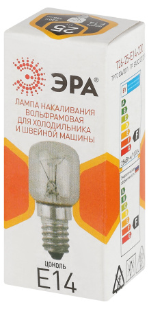 купить Лампа накал Е14 25Вт 150лм холодильник ЭРА  в Сыктывкаре Лампа накал Е14 25Вт 150лм холодильник ЭРА