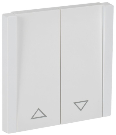 Фортепиано белый выключатель для жалюзи 2кл скрытая 10А IP20  