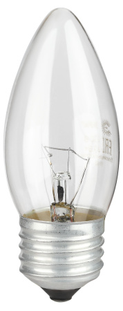 купить Лампа свеча накал Е27 60Вт 660лм прозрачная ЭРА в Сыктывкаре Лампа свеча накал Е27 60Вт 660лм прозрачная ЭРА