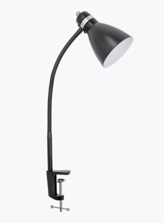 купить Светильник настольный 60Вт E27 черный струбцина Трансвит в Сыктывкаре Светильник настольный 60Вт E27 черный струбцина Трансвит